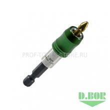 Магнитный держатель для бит QUICK LOCK 60мм E6.3 D.Bor с фиксирующим зажимом Магнитный держатель для бит QUICK LOCK 60мм E6.3 D.Bor с фиксирующим зажимом