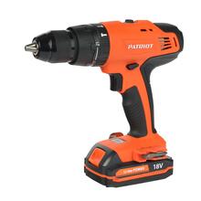 Дрель-шуруповерт аккумуляторная PATRIOT BR 180UES, две батареи Li-Ion 18V, 1,5 Ah, 52 Нм, большой ке Дрель-шуруповерт аккумуляторная PATRIOT BR 180UES, две батареи Li-Ion 18V, 1,5 Ah, 52 Нм, большой ке
